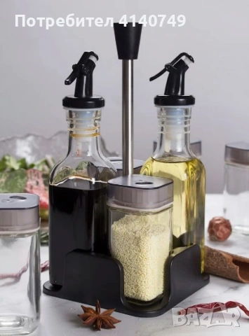 Комплект за подправки ЛУКС, оливерник 5 части!, снимка 3 - Други стоки за дома - 53039163