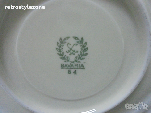 № 8567 Порцеланов сет „Bavaria“ – чаша с чинийка   , снимка 4 - Други ценни предмети - 54196761