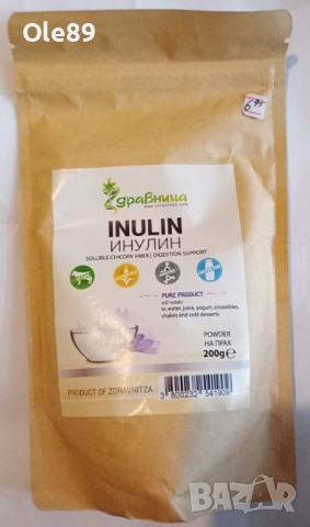 Инулин, разтворими фибри от цикория, Здравница, 200 гр., снимка 1 - Хранителни добавки - 46459190