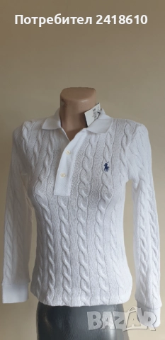 POLO Ralph Lauren Cable Pima Cotton  Size S  НОВО!  ОРИГИНАЛ! Дамски Пуловер!