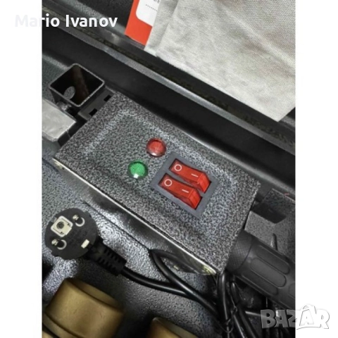 Лепачка в метален куфар 2500W, снимка 2 - Поялници и запояване - 52890885