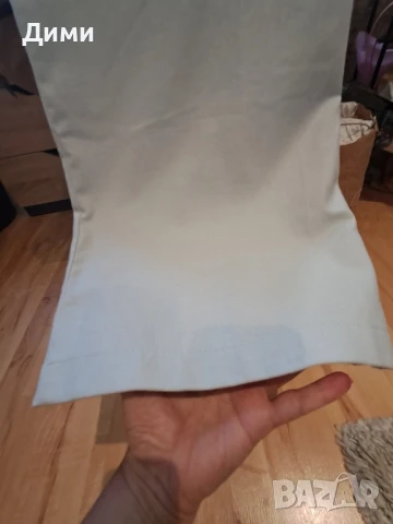 Светло син Широк панталон от лен S-М р-р, снимка 5 - Панталони - 51132080