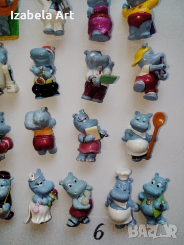 44бр фигури Kinder ХИПОПОТАМИ/стари Киндер играчки от шоколадови яйца , снимка 5 - Колекции - 52022138
