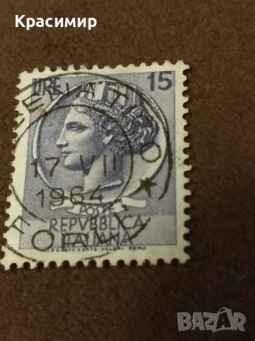 Пощенска марка Италия., снимка 2 - Филателия - 51254245