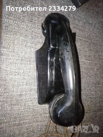 Стар ретро домофон-телефонон, бакелитов, снимка 3 - Антикварни и старинни предмети - 53917781