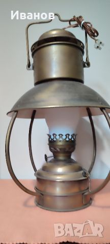 винтидж градинска лампа месинг