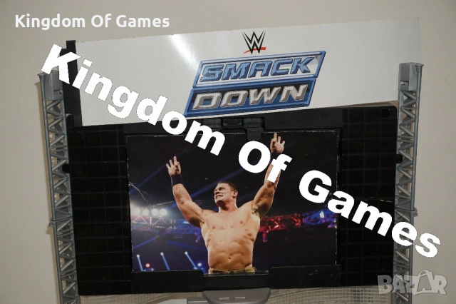 Рядка Кеч Сцена WWE ELECTRONIC ULTIMATE ENTRANCE STAGE PLAYSET MATTEL RAW AND SMACKDOWN, снимка 3 - Колекции - 54275437