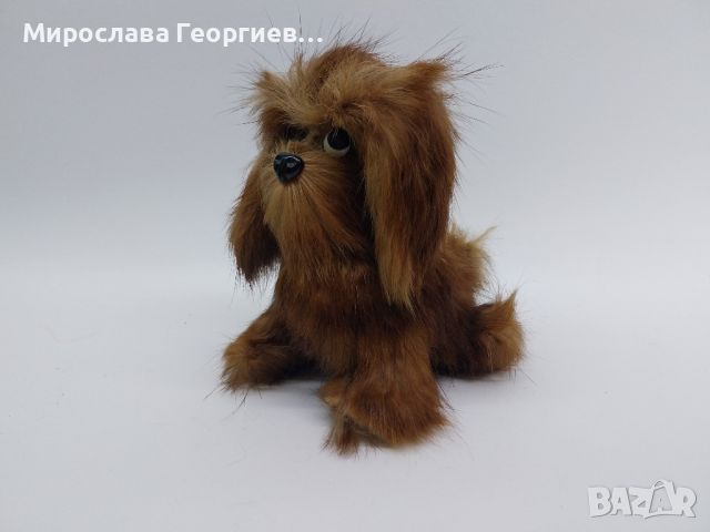 Сладко кученце, изработено от естествена заешка козина, снимка 1 - Колекции - 45933107
