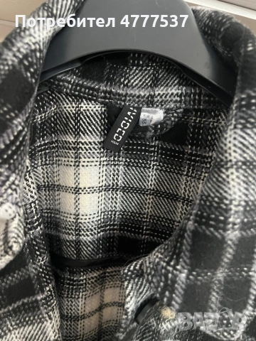 Дълго яке тип риза HM, снимка 2 - Якета - 53997575