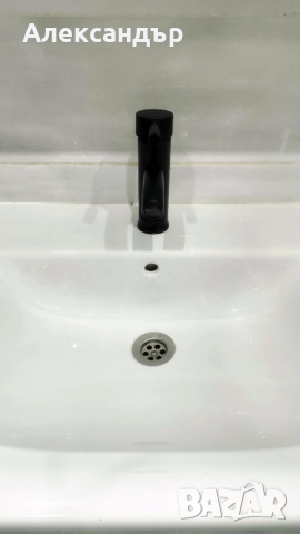 Черен смесител за баня, снимка 2 - Смесители - 52030373