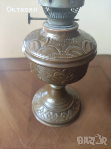 Гасена лампа бронз/месинг/мед, снимка 6 - Антикварни и старинни предмети - 53832794