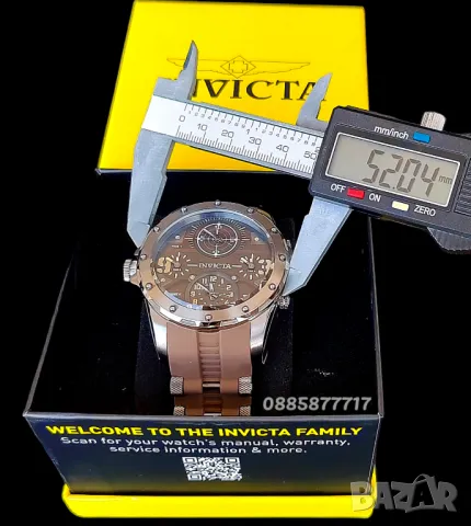 часовник INVICTA Coalition forces Brown 52 mm, НОВ , снимка 9 - Мъжки - 46859769