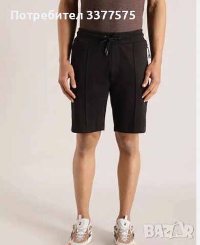 H&M черни къси мъжки панталони памучни