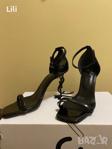 Сандали с ток YSL Saint Laurent, снимка 3 - Дамски обувки на ток - 46471483