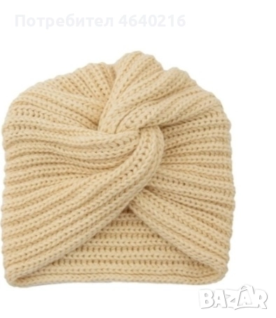 зимна плетена шапка, снимка 3 - Шапки - 52639270