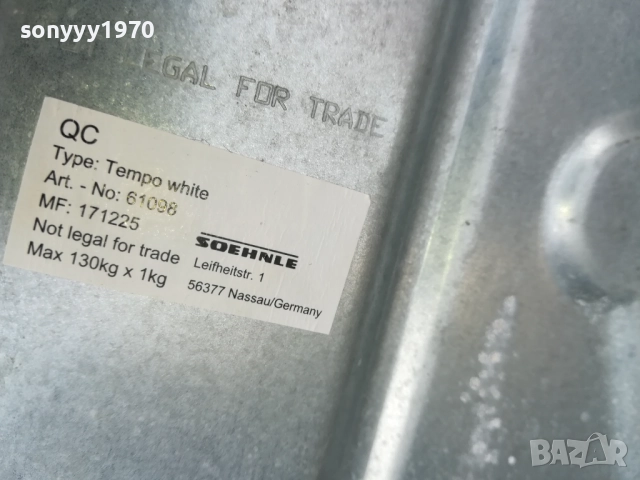 SOEHNLE-MADE IN GERMANY-ВНОС SWISS 3008251722, снимка 10 - Фитнес уреди - 51544699