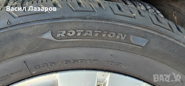 лети джанти 17ки КИА Спортич и Хюндай със зимни гуми фулда 235/55/17 ДОТ 2920., снимка 2 - Гуми и джанти - 53075611