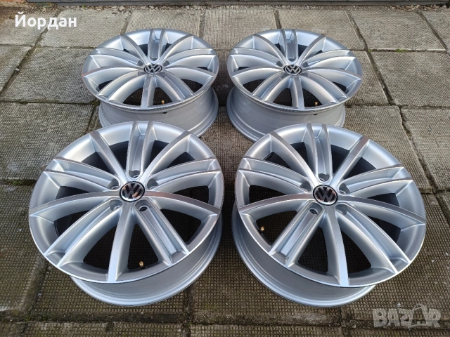  ОРИГИНАЛНИ джанти 18 ' цола 5x112 VW Tiguan / Фолксваген 7J ET43 57,1