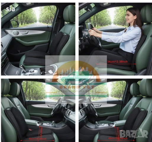 Възглавница за автомобилна седалка/ облегалка с охлаждащ TPE гел