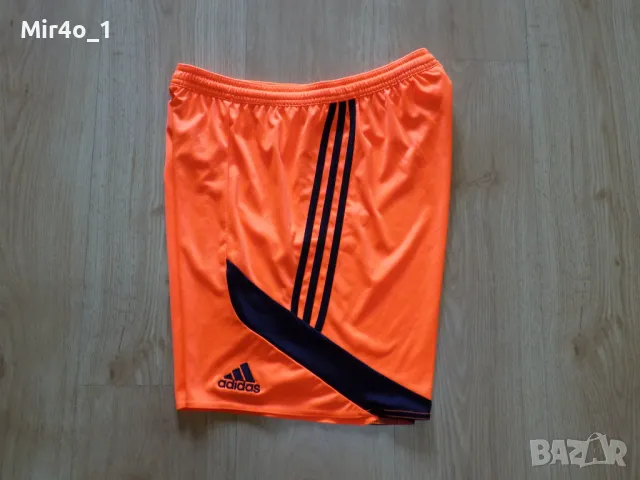 Къси панталони adidas адидас шорти оригинал оранжеви мъжки футбол спорт крос М, снимка 3 - Спортни дрехи, екипи - 47126799