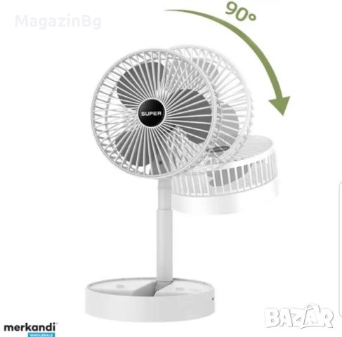 Преносим Вентилатор с USB зареждане Телескопичен ventilator , снимка 6 - Друга електроника - 46146600