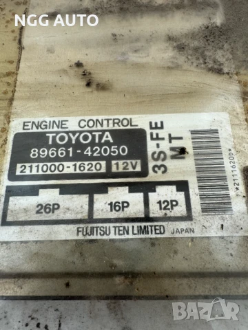 Компютър Двигател ECU Toyota, 89661-42050, 3S-FE, MT, 211000-1620, 8966142050, снимка 2 - Части - 51398400