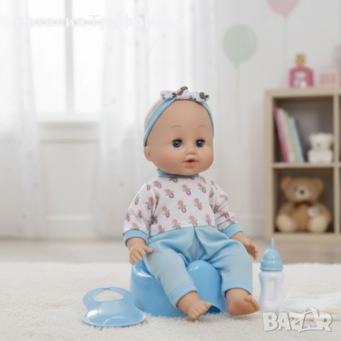 Пишкаща кукла с музикални ефекти и аксесоари – Перфектният Коледен подарък за малката принцеса, снимка 3 - Кукли - 52867932