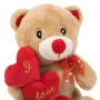 Плюшено мече с тройно сърце за Свети Валентин 40 см_1257576, снимка 3