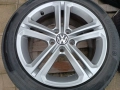Лети джанти 17ки 5х112 VW + летни гуми 235/45/17 Continental, снимка 5