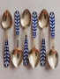 СССР сребърни лъжици-три комплекта. Сребро 875 проба., снимка 14
