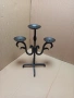 Стар Метален Свещник От Ковано Желязо Номер 578., снимка 1