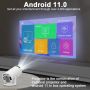 Проектор 4К Ultra HD Pro Android 11 WiFi резолюция 1280×720P, снимка 3
