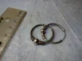 ДВЕ РЕТРО АРТ СТИЛ СРЕБЪРНИ ОБЕЦИ СРЕБРО 925 МАЙСТОРСКИ РЪЧНО ИЗРАБОТЕНИ 27352, снимка 6