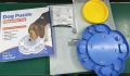 RUXAN Купа за кучета за бавно хранене, играчка пъзел, синьо, снимка 8