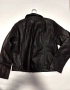 Дамско черно кожено яке размер ХЛ, снимка 2