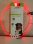 LED светещ нашийник с USB зареждане, обиколка на врата 20-65см 