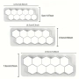 3 броя различни размери шестоъгълници резци фондан декорация торта бисквитки , снимка 4