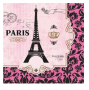 Paris Айфелова кула 8 парти салфетки рожден ден, снимка 1 - Аксесоари за кухня - 45009055