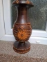 Дървена ваза дърворезба, снимка 1
