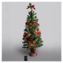 Декоративна коледна елха на батерии с топки, коледна звезда, 90 см, снимка 2
