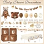 Нова Украса Теди мечe baby shower декорация комплект банер фон балони кутии, снимка 2