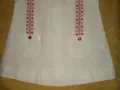 Ретро ръчно бродирано детска рокля червена бродерия, снимка 3