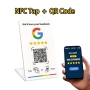 Табела / стойка за Google отзиви с NFC + QR код за ресторант/бизнес, снимка 1