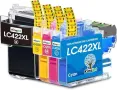 Нови LC422XL Multipack мастилени касети за Brother принтери 4 броя мастило, снимка 1