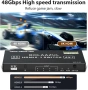 Bolaazul 8K@60Hz HDMI 2.1 сплитер превключвател 4-портов с IR дистанционно, снимка 7
