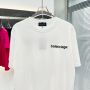 баленсиага тениски , Balenciaga маркова тениски в бяло и черно, снимка 1 - Тениски - 45570177