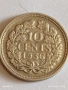 Сребърна монета 10 цента 1936г. Недерландия Кралица Вилхелмина за КОЛЕКЦИЯ 43355, снимка 3