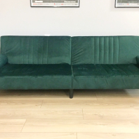 Разтегателен диван / канапе в тъмнозелен цвят, снимка 2 - Дивани и мека мебел - 45046683