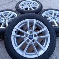 Лети джанти 16ки 5х108 Ford+зимни гуми Pirelli 205/55/16 , снимка 1 - Гуми и джанти - 45936269