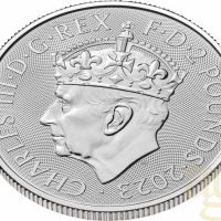 Сребърна монета от 1 унция Коронация на Крал Чарлз III, снимка 3 - Нумизматика и бонистика - 45204419
